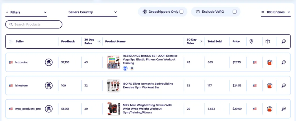 100 top sellers list on ebay