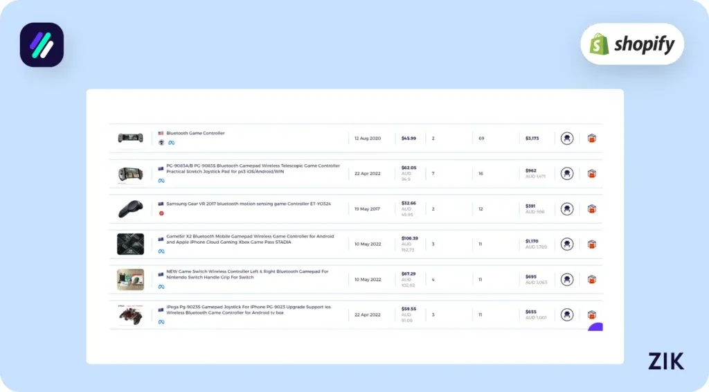 Bluetooth Game Controller Zik Analytics