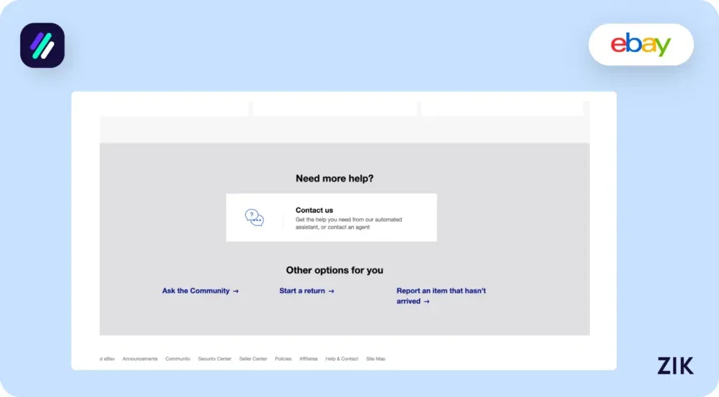 Choose the “Need more help” option