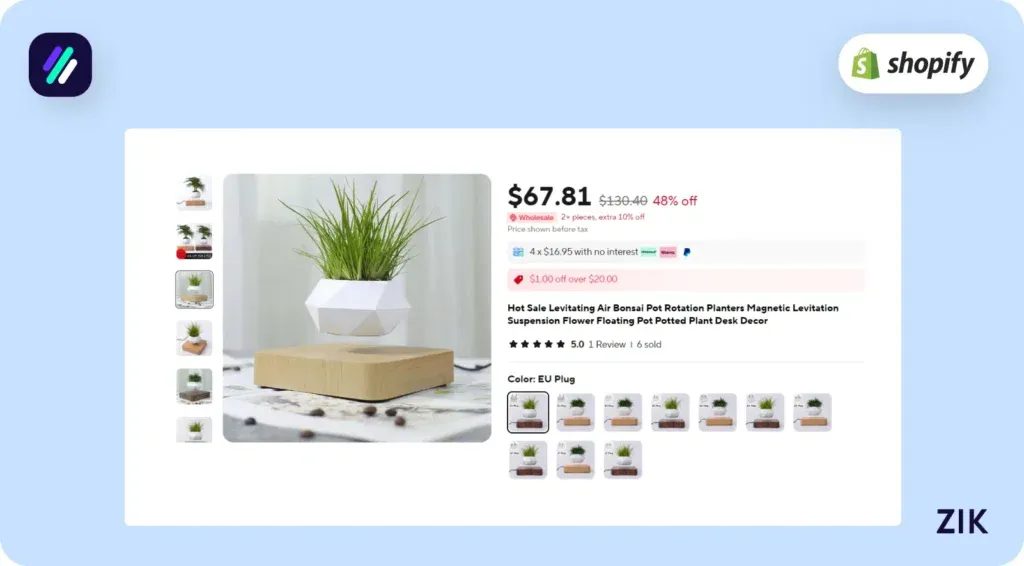 Levitating Bonsai Plant supplier