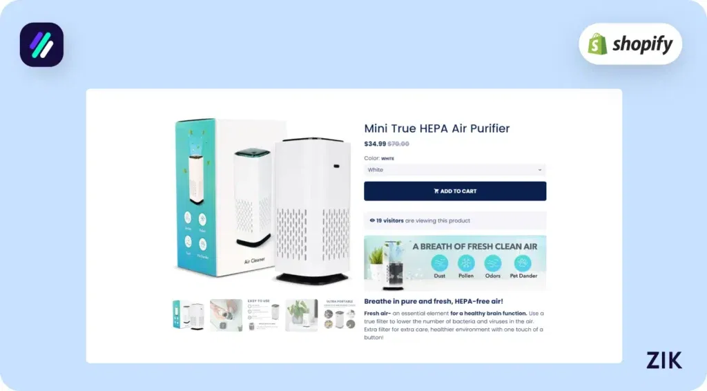 Mini True HEPA Air Purifier