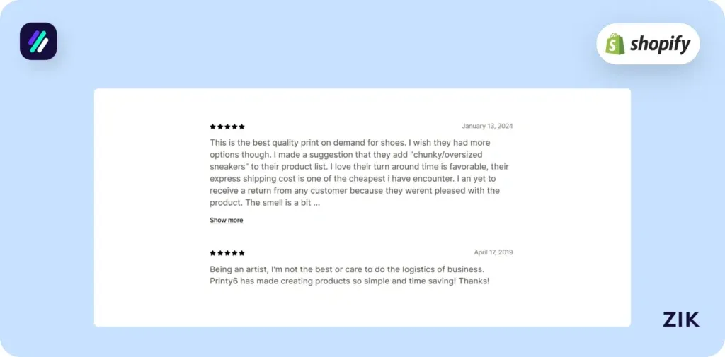 Print on Demand Apps Printy6 reviews