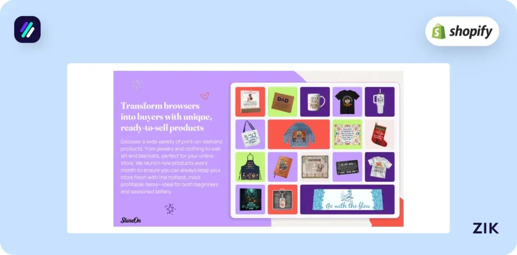 Print on Demand Apps ShineOn