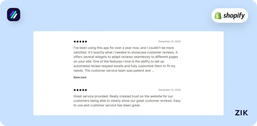 Shopify Review Apps Fera reviews