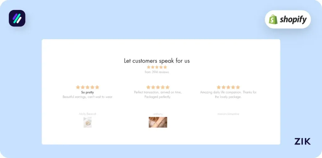 Showcase Authentic Customer Feedback