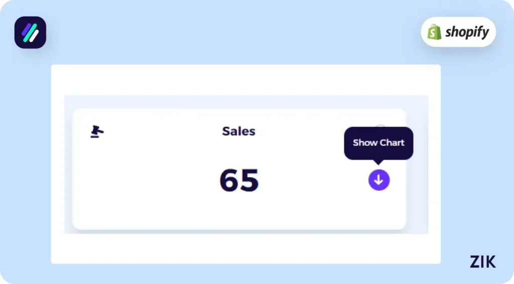 detailed insight into the Shopify store sales and performance