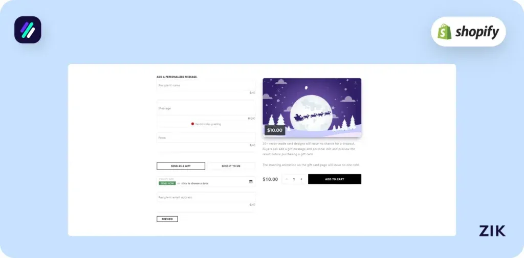 fill out the recipient name