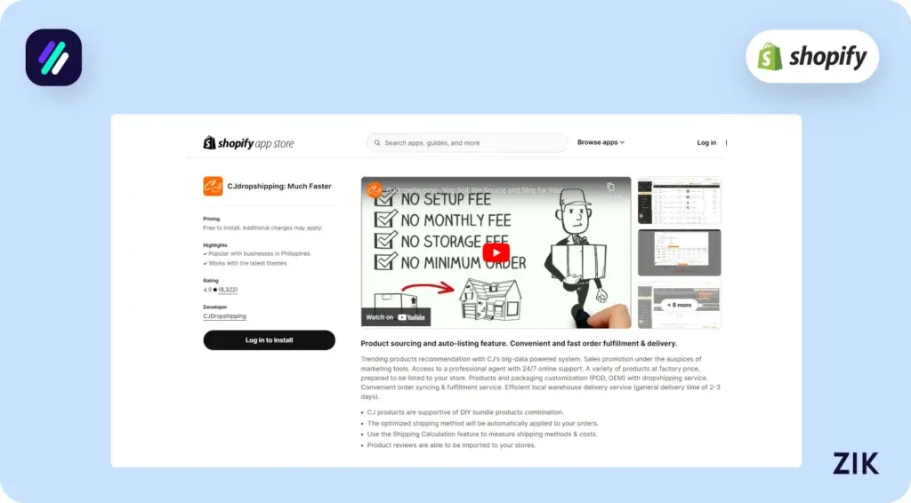 Install the CJ Dropshipping App