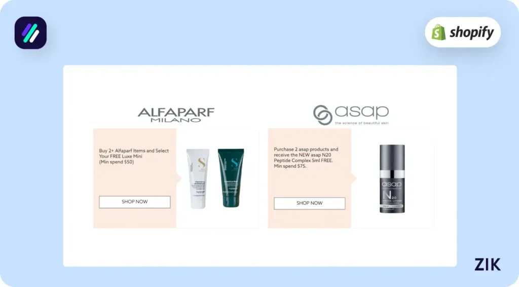 dedicated Offers page