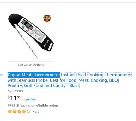 digital meat thermometer