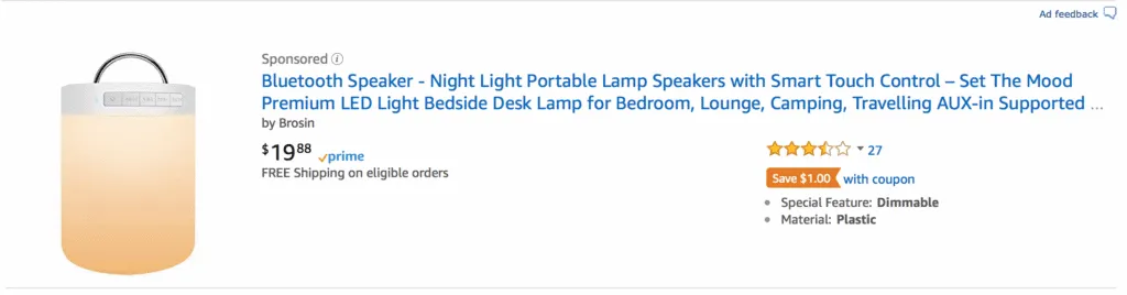 night light bluetooth speaker
