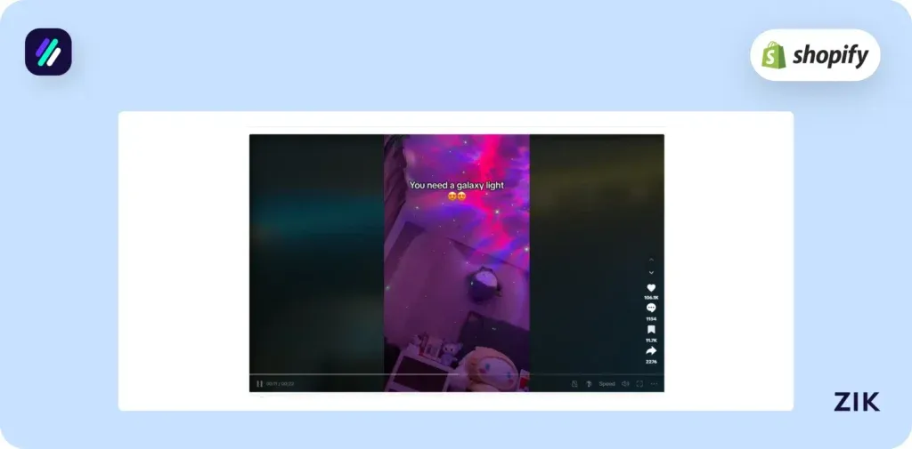 tiktok video star projector
