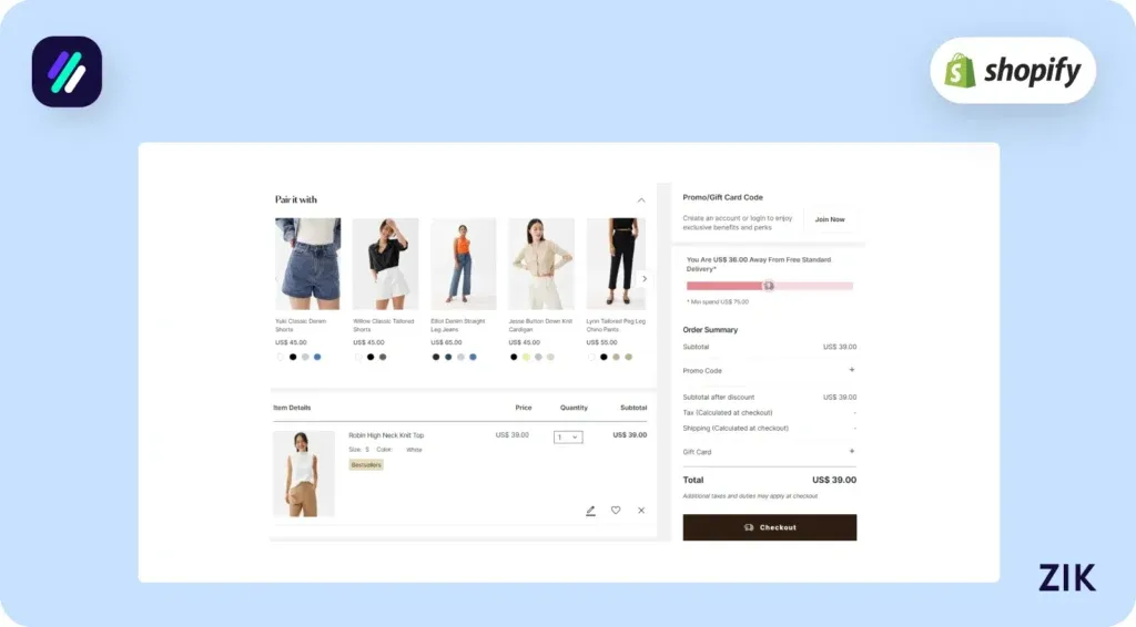 Cross Sell at Checkout