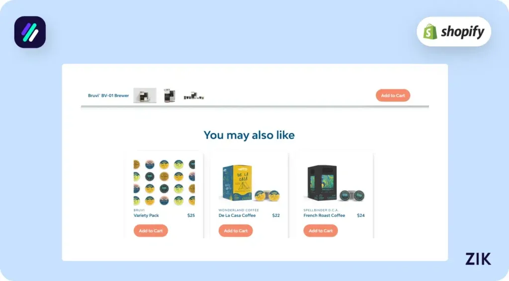 Cross Sell in Product Pages