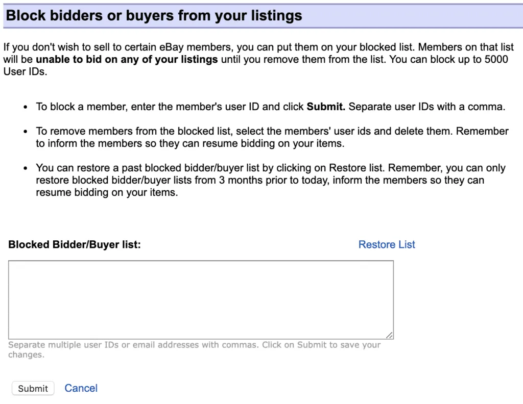 Go To The Block Bidders Page