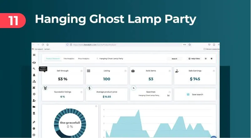 Hanging Ghost Lamp Party