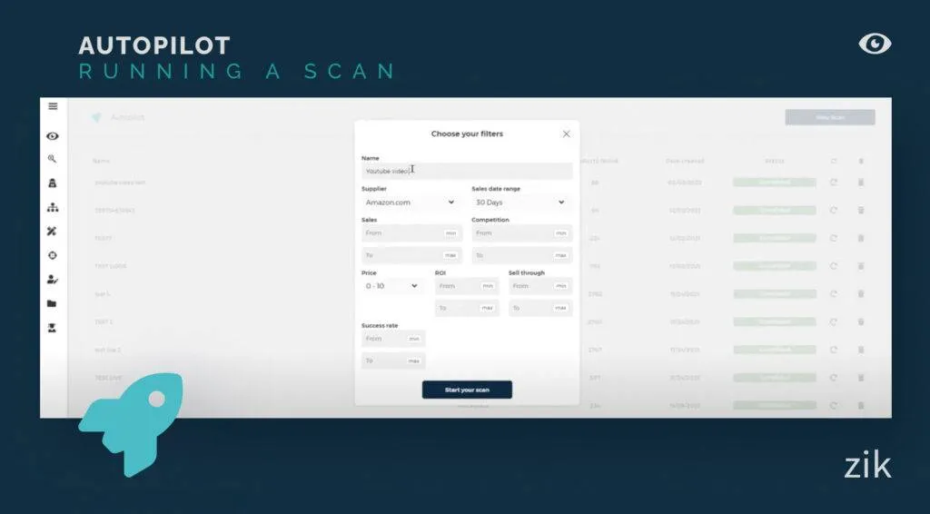 Running a Scan with Zik Autopilot