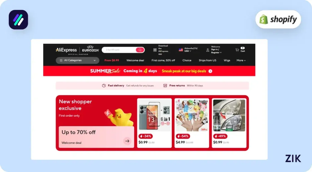 Set up your Aliexpress account