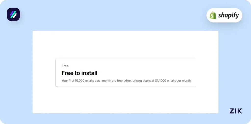 Shopify email apps Shopify email pricing