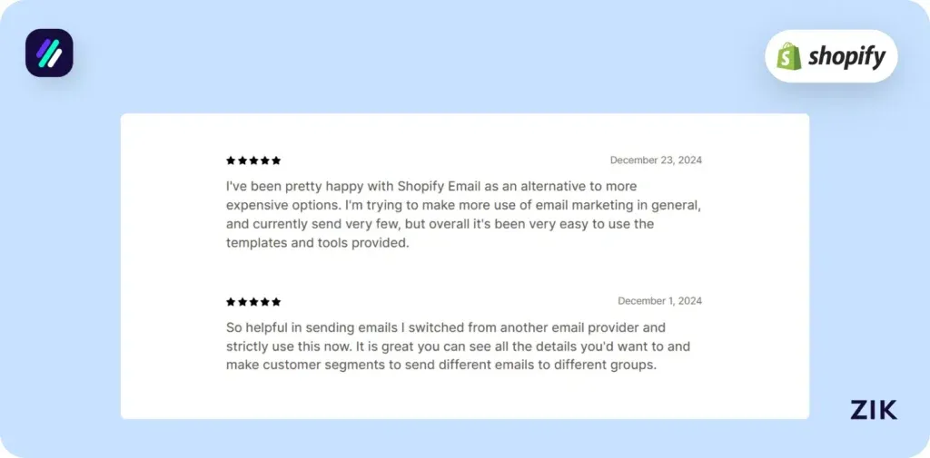 Shopify email apps Shopify email reviews