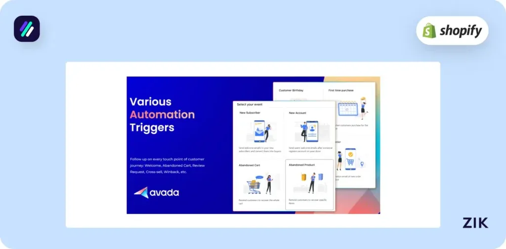 Shopify email apps avada