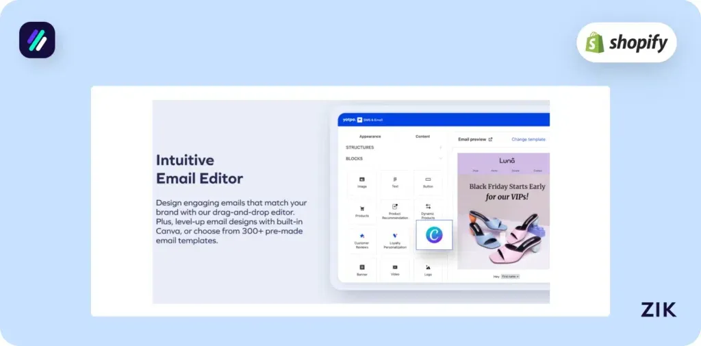 Shopify email apps yotpo email marketing & sms