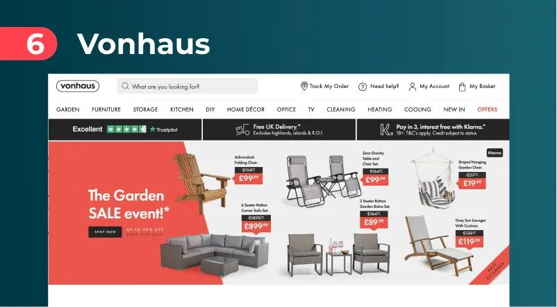 Vonhaus UK dropshipping furniture supplier