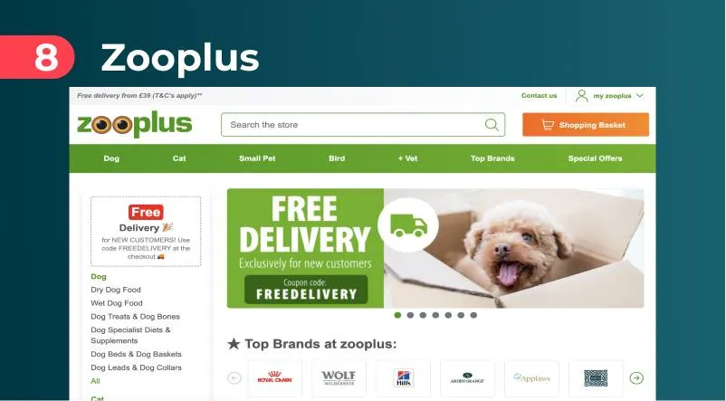 Zooplus UK pet niche dropshipping supplier