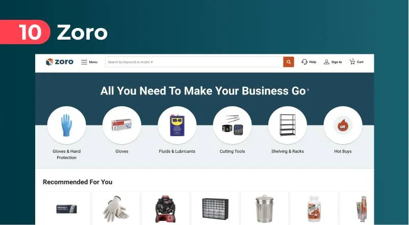 Zoro UK construiction dropshipping supplier