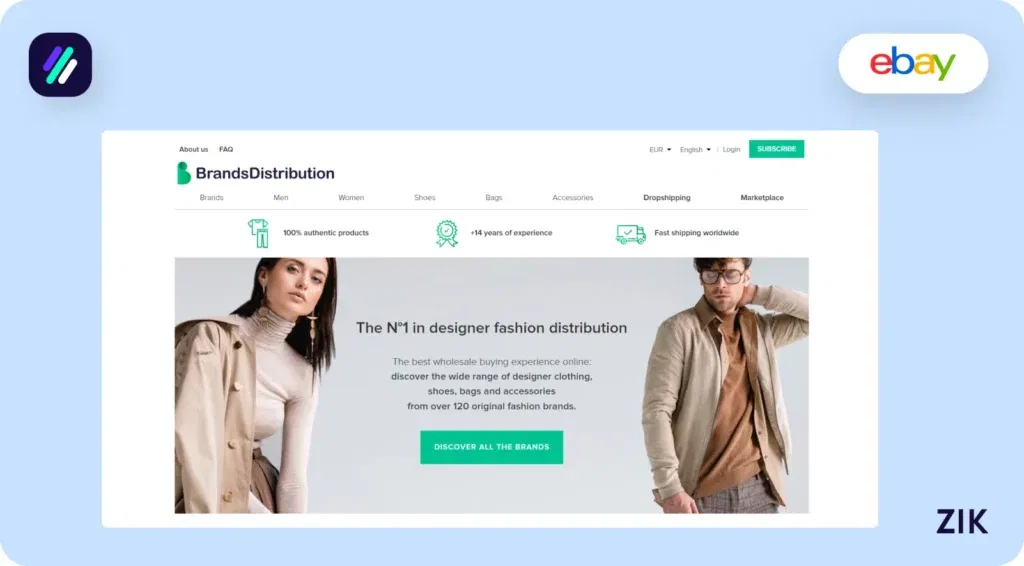 brands distribution luxury dropshipping suppliers