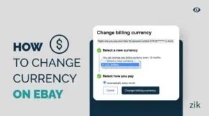 how to change currency on ebay
