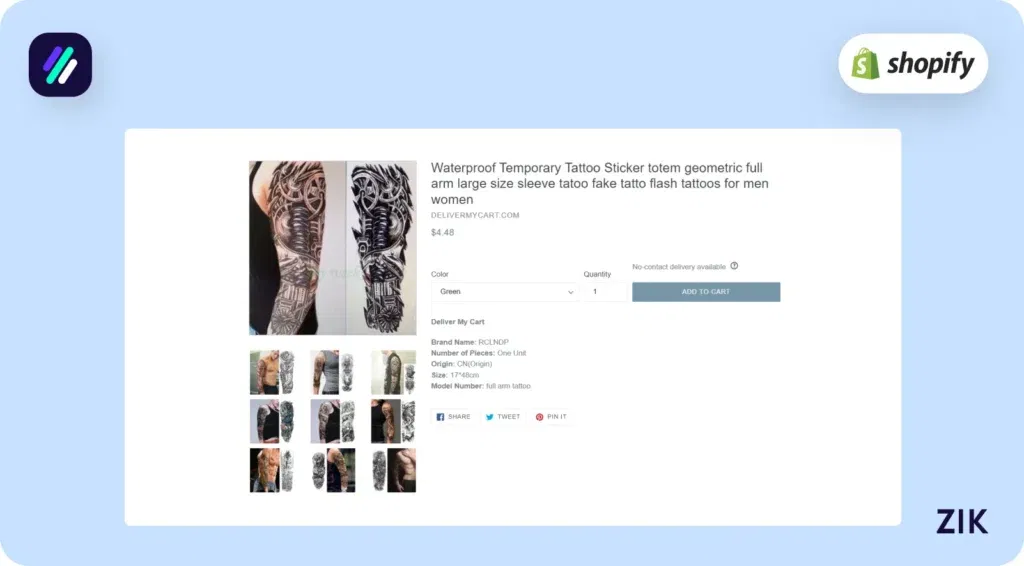 novel idea is this sticker tattoo