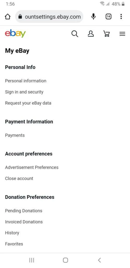 Click Continue > Account