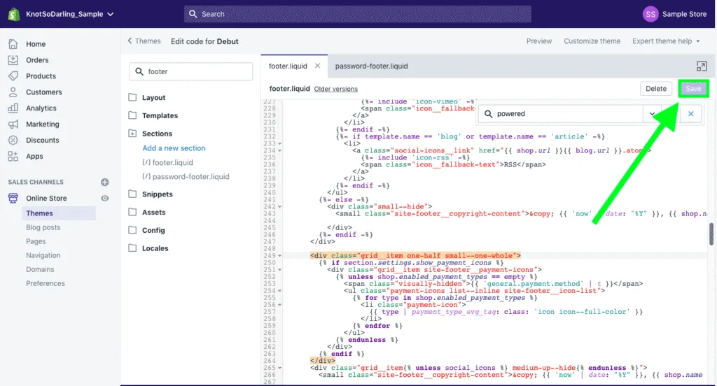 Click Save, wait for Confirmation