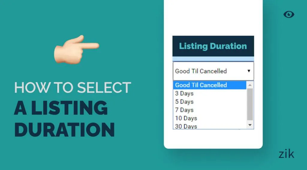 How to Select a Listing Duration