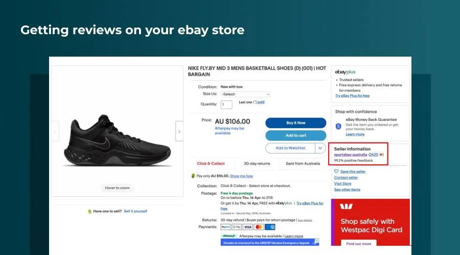 How to get reviews on your ebay store