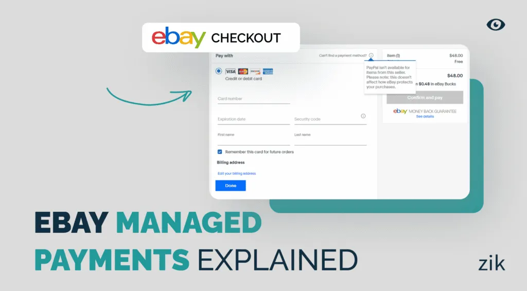 NEW eBay Managed Payments System