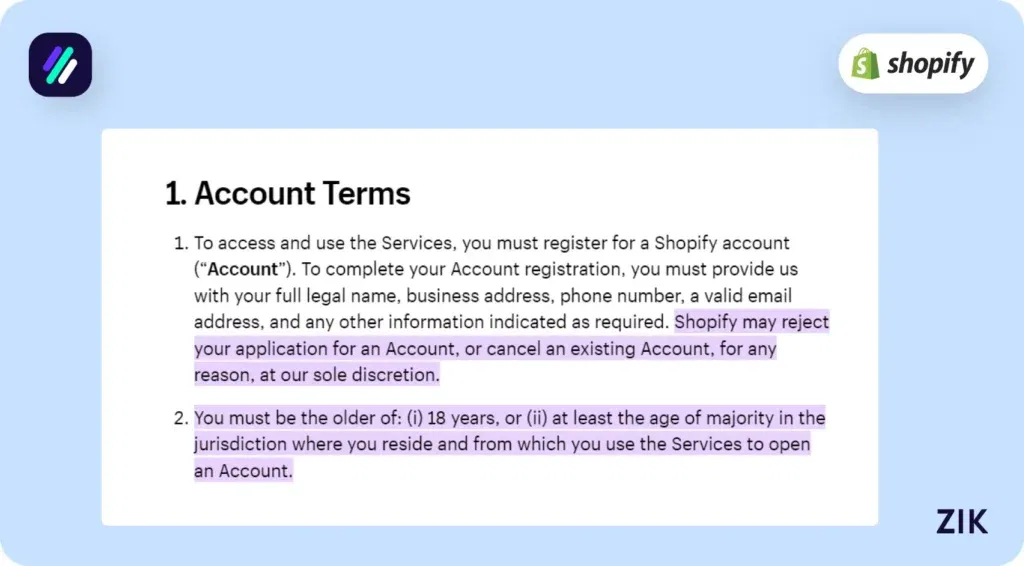 How Old Do You Have to Be to Use Shopify?
