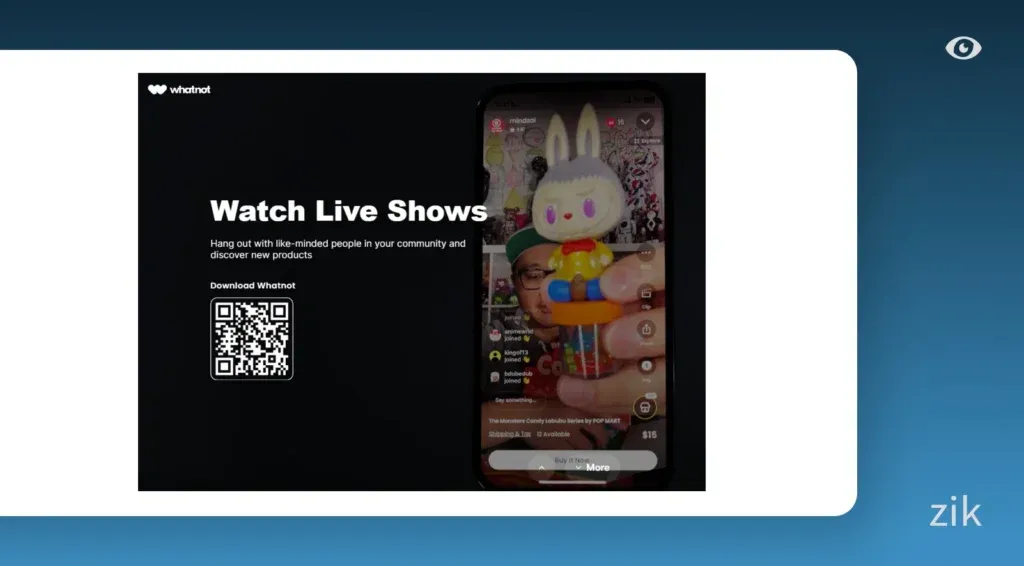 WhatNot App Live Selling