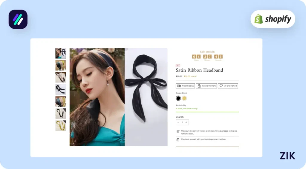 original selling price for the headband is $37