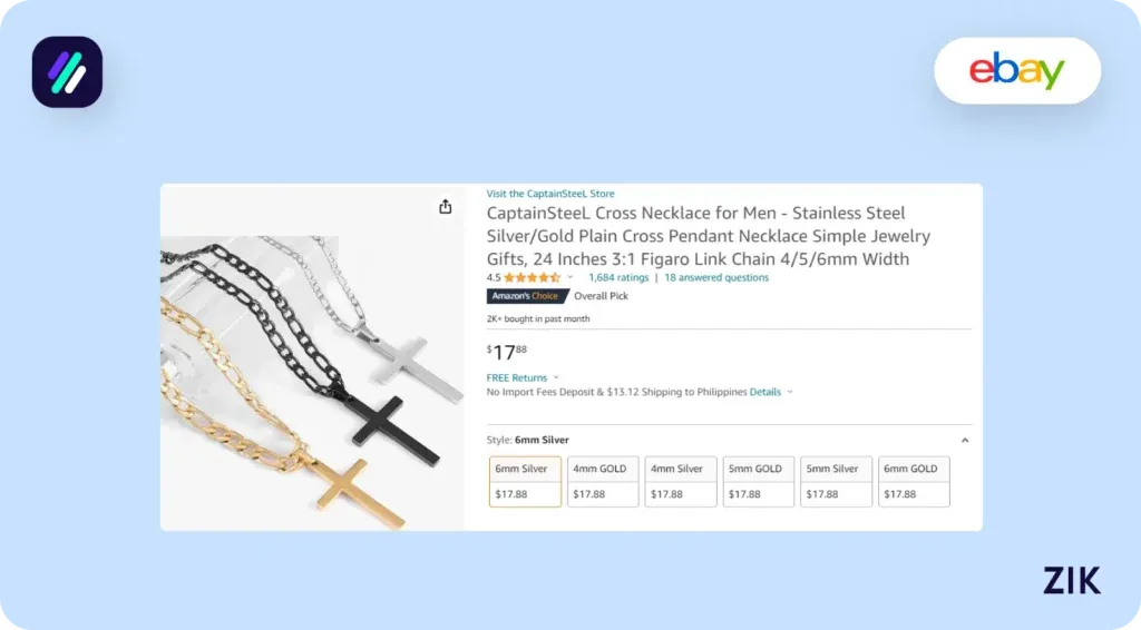 similar product in Amazon