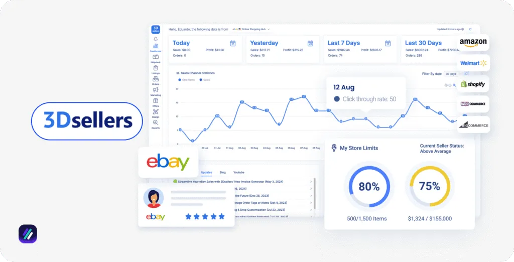 3dsellers Best Walmart to eBay Dropshipping Software