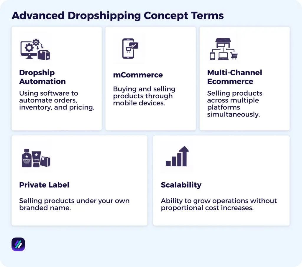 Advanced Dropshipping Concept Terms