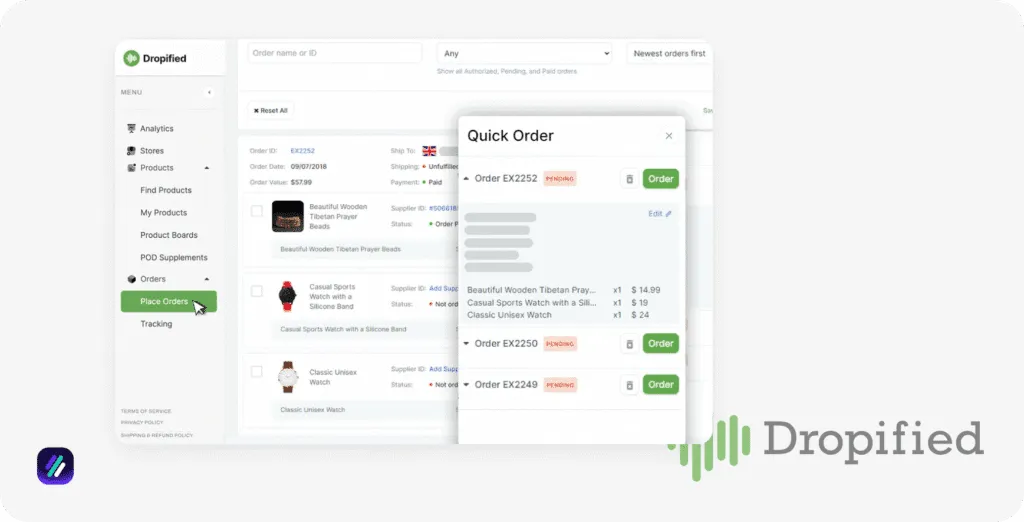 Best Aliexpress to eBay dropshipping tool dropified