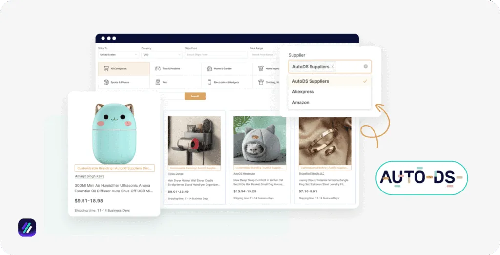 Best Shopify Suppliers autods dropshipping