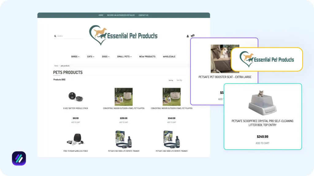 Best dropshipping supplier for pet supplies is Essential Pet Products