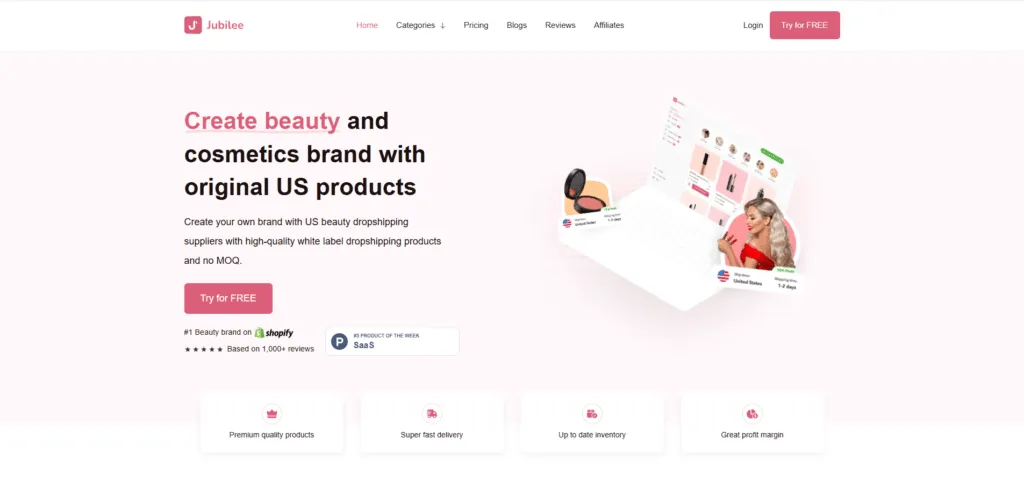 Jubilee is one of the european dropshipping suppliers