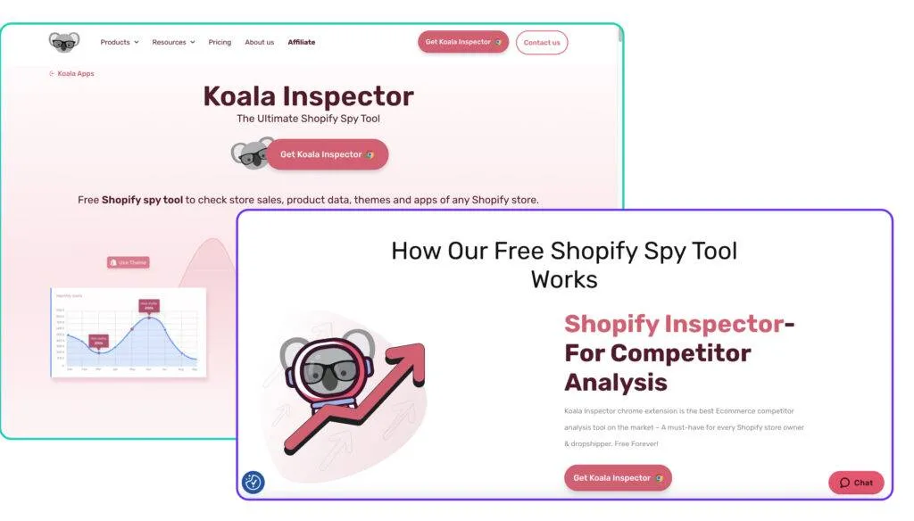 Minea alternatives and competitors Koala Inspector platform