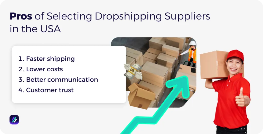 Pros of Selecting Dropshipping Suppliers in the USA
