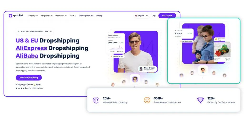 Sell The Trend alternatives and competitors Spocket platform